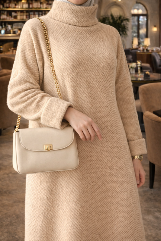 Robe élégante en mohair