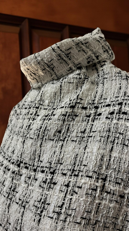 Pull Élégant en Tissu Tweed