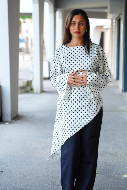 Pull à petits pois