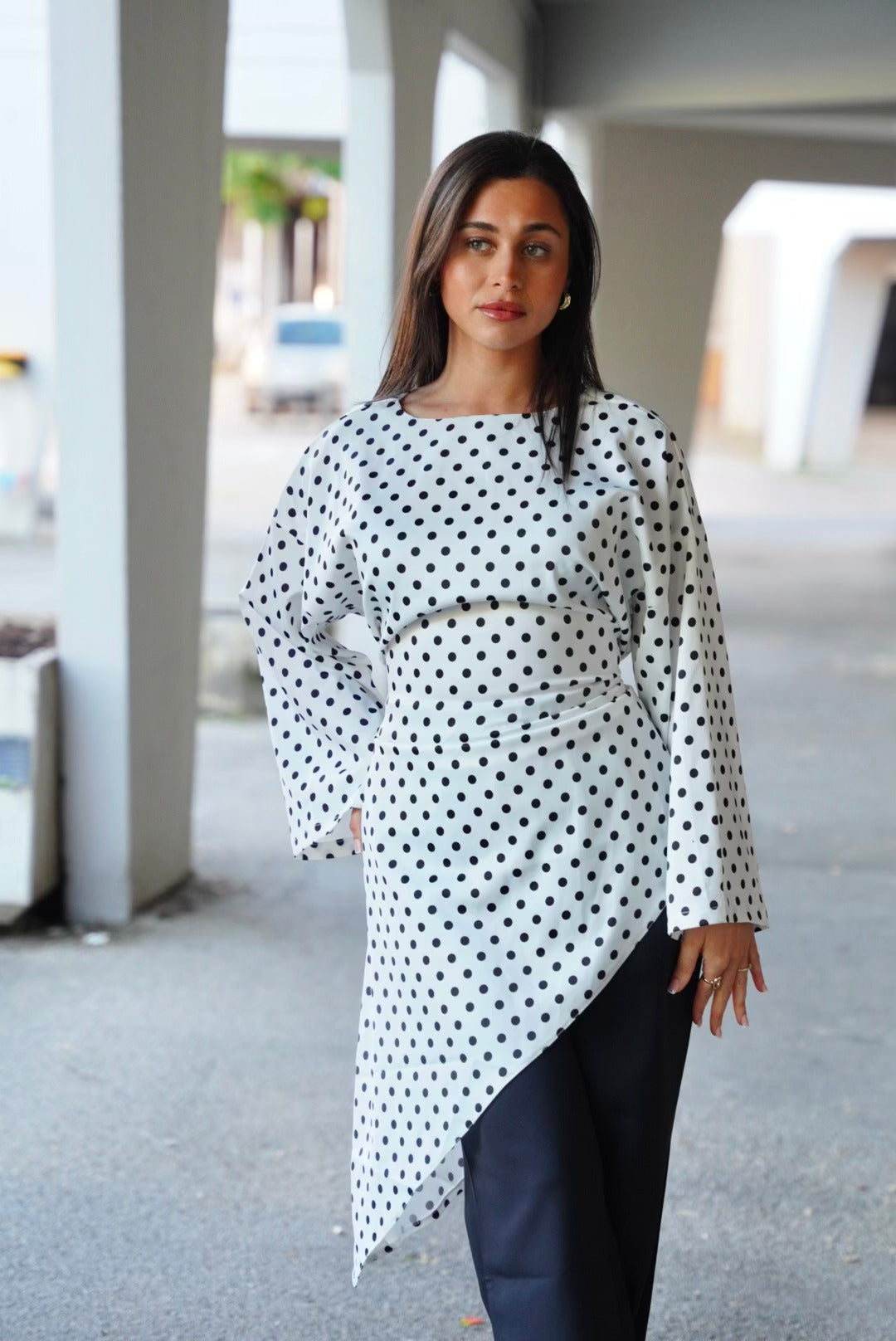 Pull à petits pois